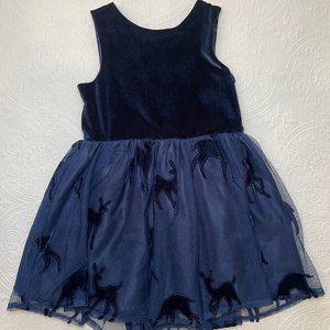 Girls Dark Blue Dress, 2T, Cat & Jack
